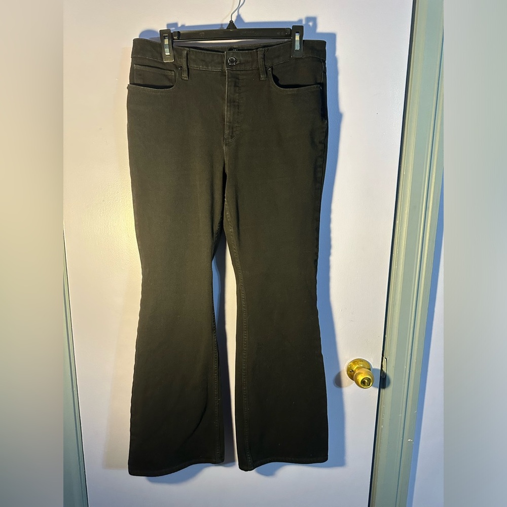 Black flare jeans - size 12